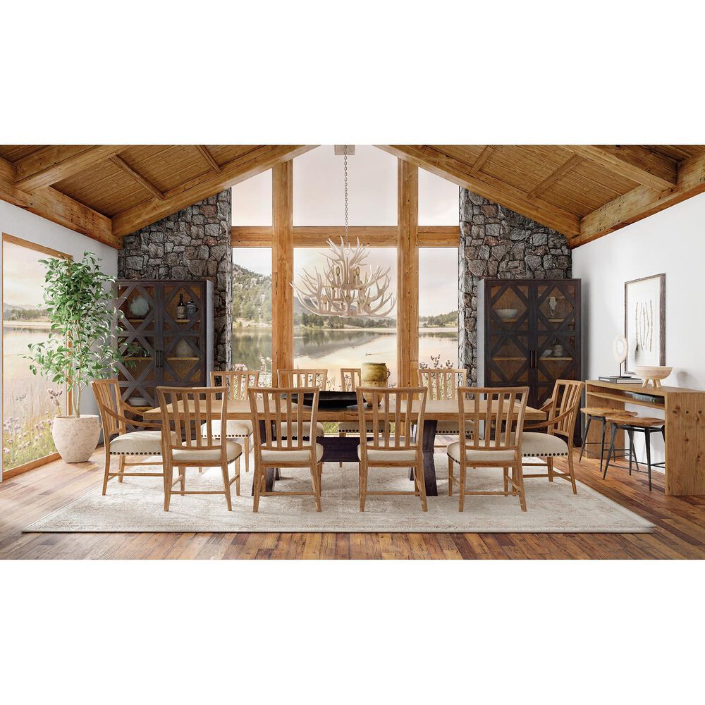 Hooker Furniture Big Sky Side Chair with Beige Cushion in Vintage Natural &#40;Set of 2&#41;, , large