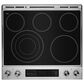 JennAir 6.8 Cu. Ft. Slide-In Electric Range in Stainless Steel and Black, , large