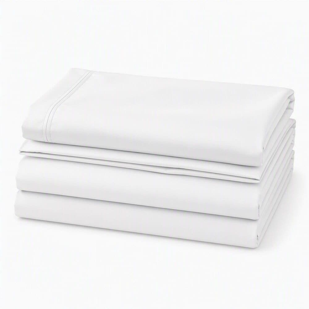 DreamFit DreamCool Degree 4 4-Piece Egyptian Cotton King Sheet Set in Snowflake, , large