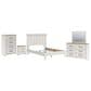 Ashley Linnocreek 5-Piece Queen Bedroom Set in White and Warm Brown, , large