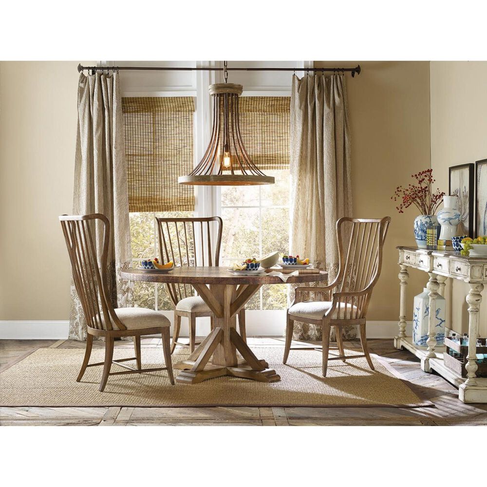 Hooker Furniture Sanctuary Tall Spindle Arm Chair, , large