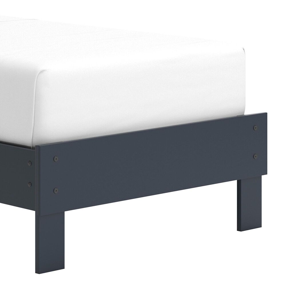 Ashley Simmenfort Twin Platform Bed in Navy Blue, , large
