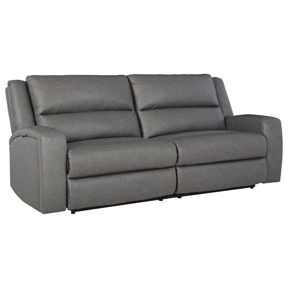 Ashley Brixworth 2-Seat Reclining Sofa in Slate, , large