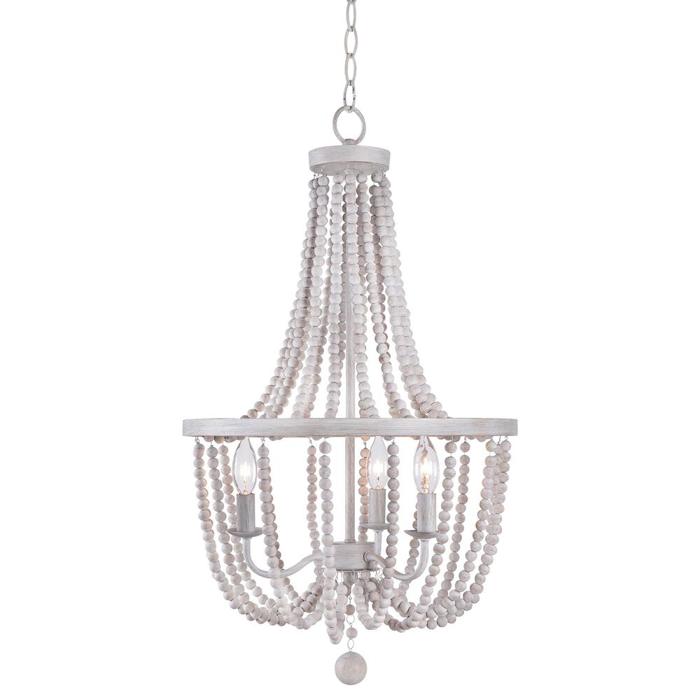 Kenroy Regas Chandelier in Weathered White, , large