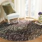 Safavieh Aria 6"6" Round Brown and Multicolor Area Rug, , large