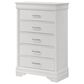 Crown Mark Amalia 5-Piece King Bedroom Set in White, , large