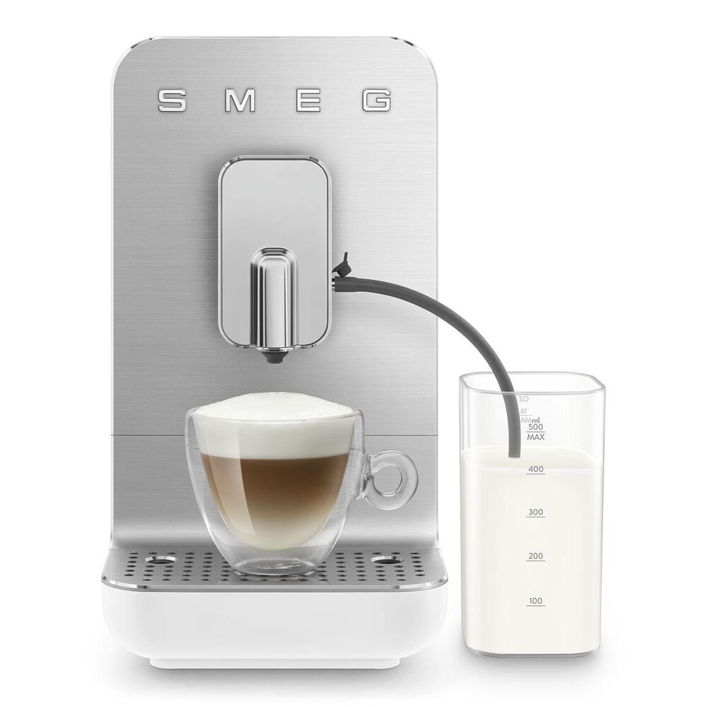 SMEG 47 Oz Automatic Coffee Machine in Matte White, , large
