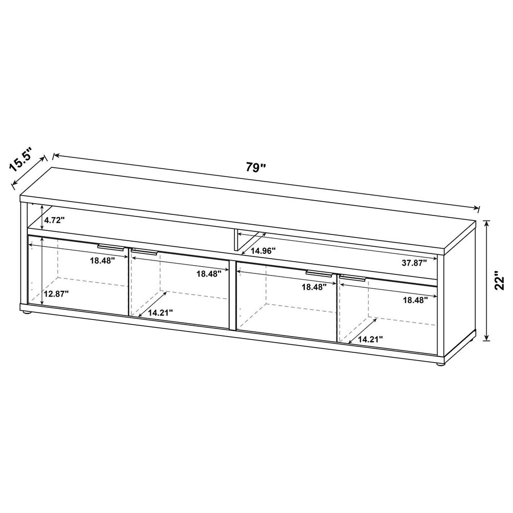 Coaster Sentnor 79" TV Stand in Mango, , large