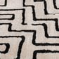 Central Oriental Oklahoma Charlin White Sand and Iron 7"10" x 9"10" Area Rug, , large