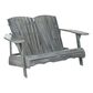 Safavieh Hantom Acacia Wood Garden Bench in Ash Grey, , large