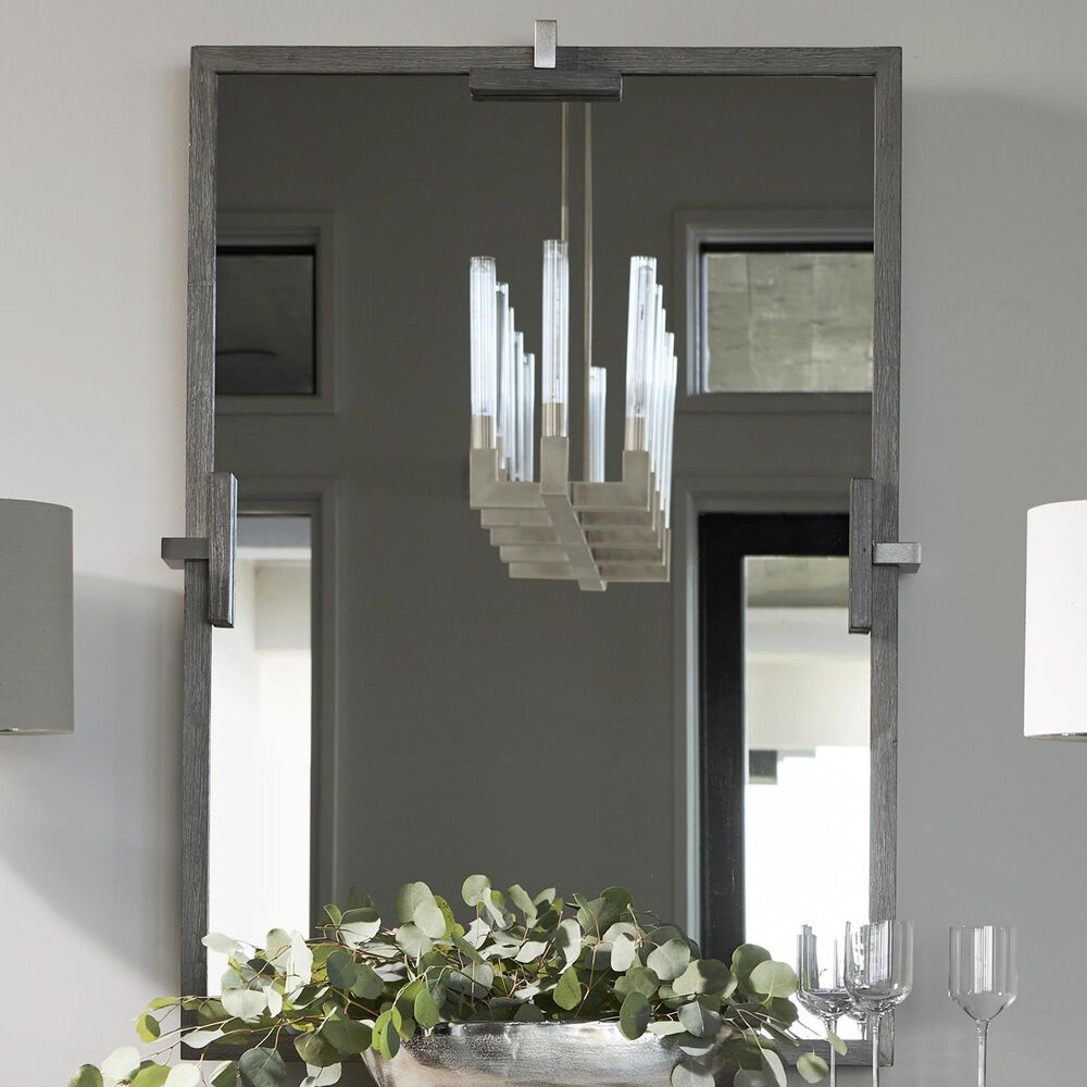 Bernhardt Foundations Dresser Mirror in Light Shale and Dark Shale, , large