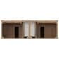 James Martin Brittany 72" Double Bathroom Vanity in Pecan with 3 cm Carrara Marble Top and Rectangular Sinks, , large