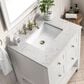 James Martin Vanities Breckenridge 30" Single Bathroom Vanity in Bright White with 3 cm Carrara White Marble Top and Rectangular Sink, , large