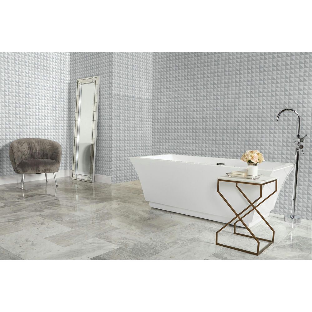 Dal-Tile Gamma Mystic Blend 12&#39;&#39; X 12&#39;&#39; TRIANGLE Natural Stone Mosaic Sheet, , large