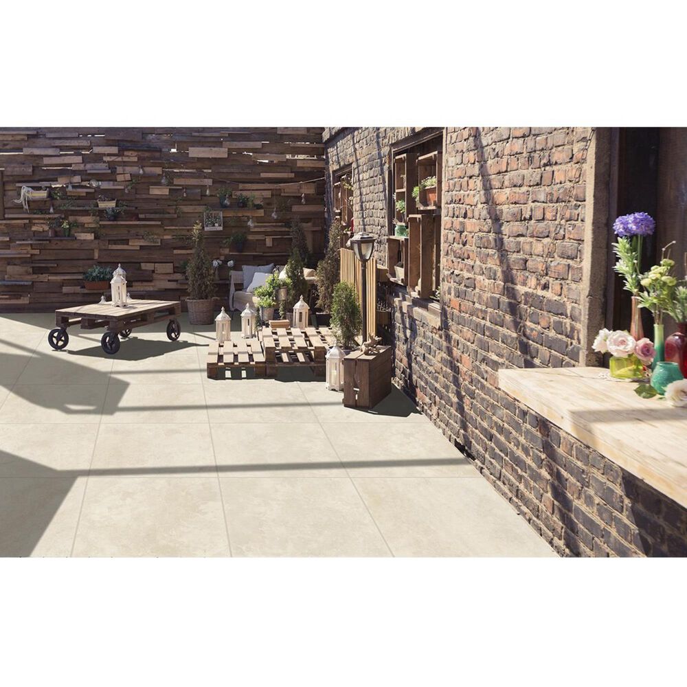 Emser Xtra Trav Beige 24" x 24" Porcelain Tile, , large