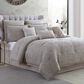 Hallmart Collectibles Kearney Damask 9-Piece Queen Comforter Set in Tuton and Ivory, , large