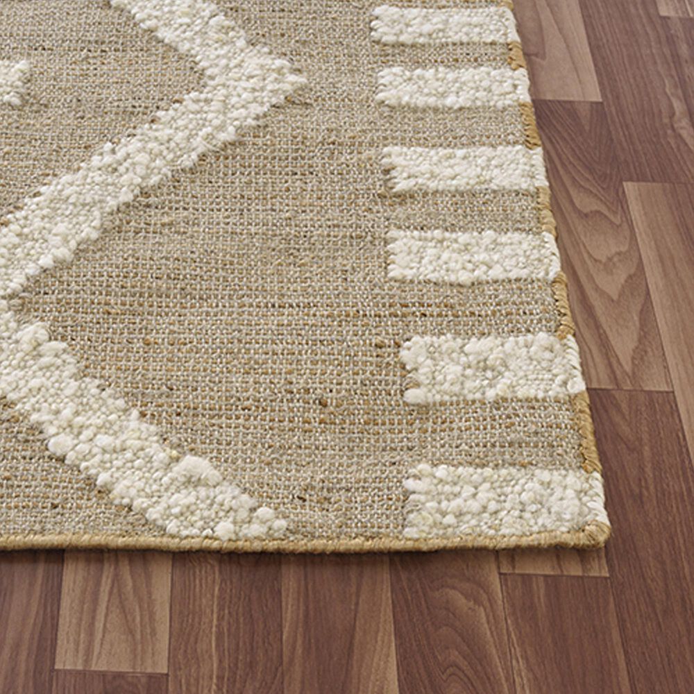 L&amp;R Resources Geoblend 2&#39;6&quot; x 8&#39; Beige and Natural Runner, , large