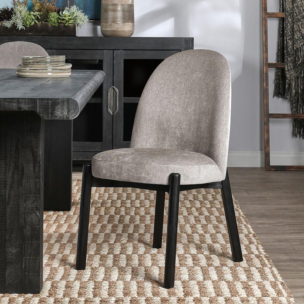 Classic Home Joanie Upholstered Side Chair in Granite Gray, , large