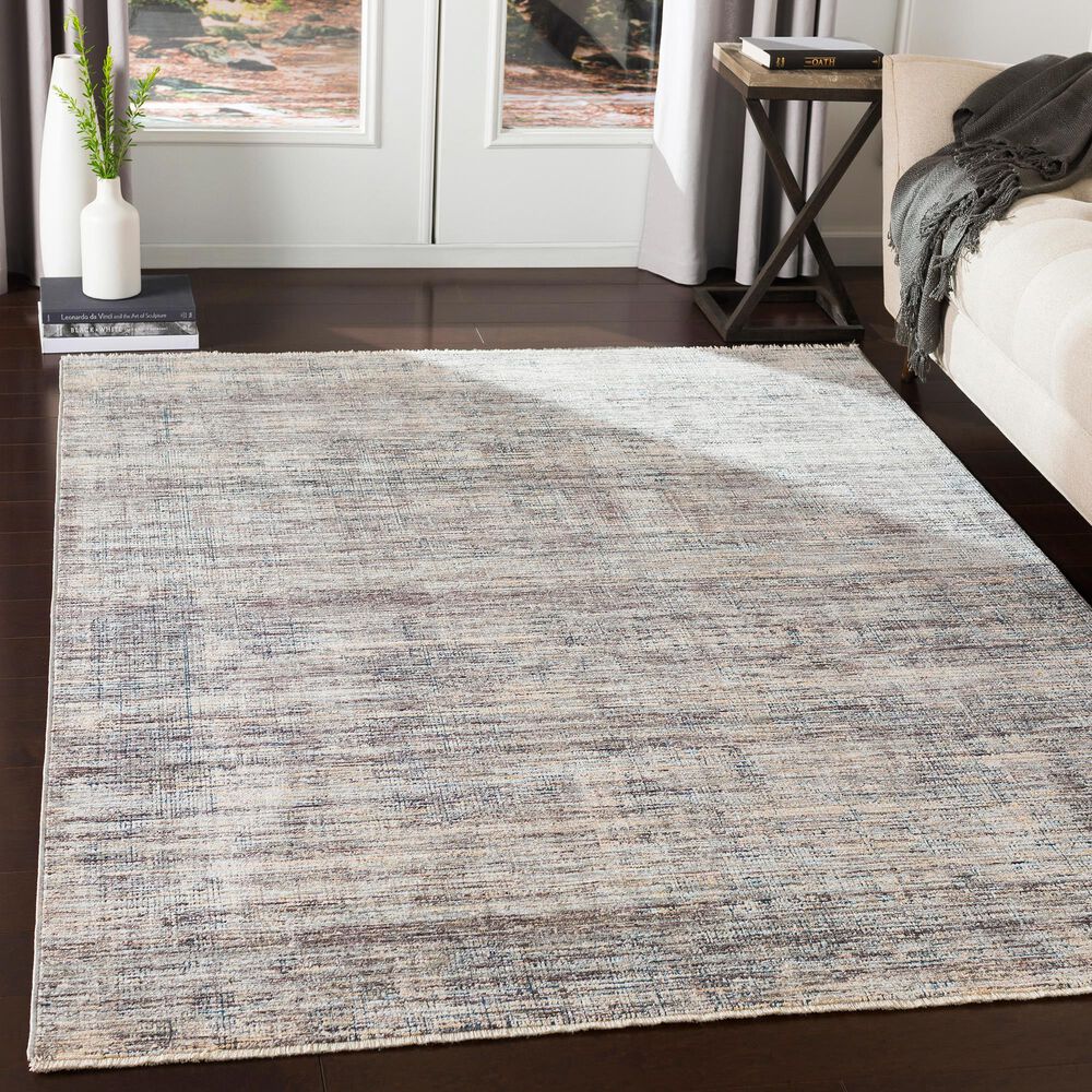 Surya Presidential PDT-2308 7&#39;9&quot; x 10&#39;3&quot; Gray, Charcoal and Blue Area Rug, , large