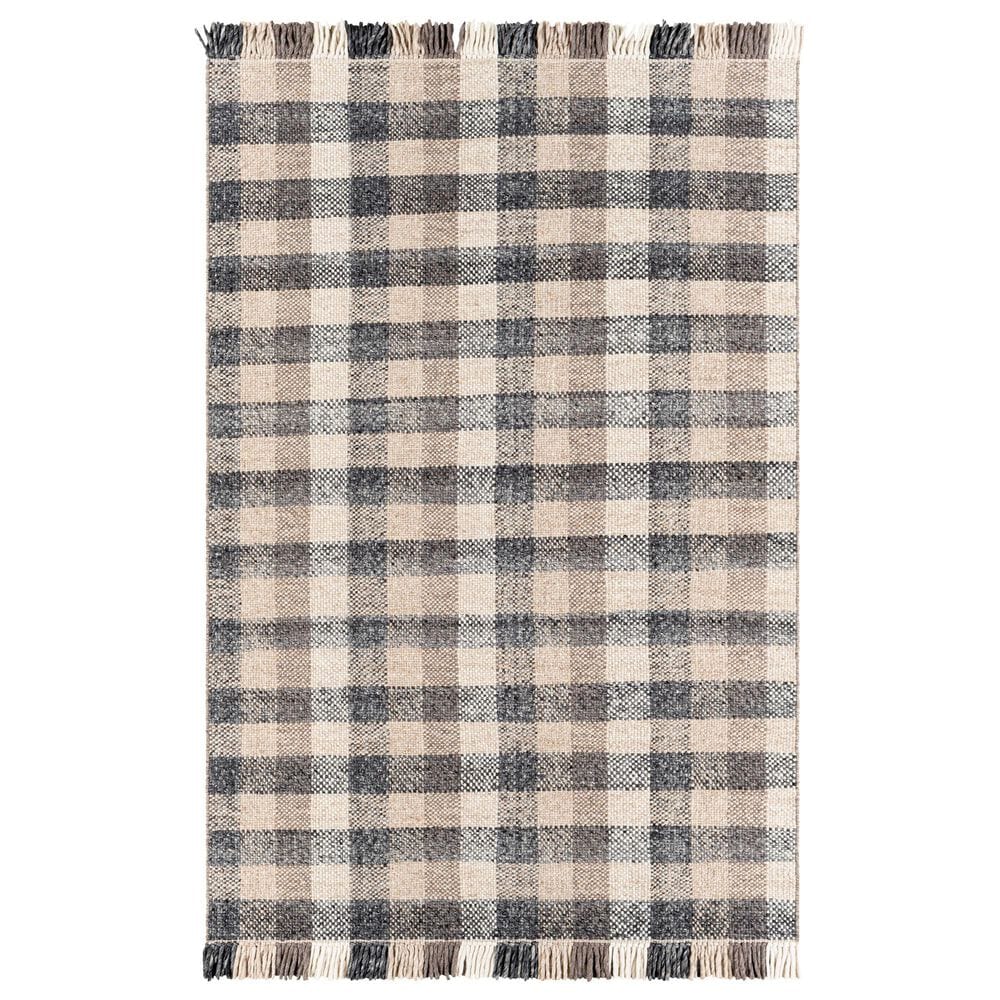 Surya Reliance RLI-2308 2" x 3" Black, Tan and Ivory Area Rug, , large