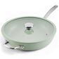 Circulon 12" Ceramic Nonstick Frying Pan with Lid in Sage, , large
