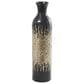 Maple and Jade Decorative Vase with Gold Ombre Design in Polished Black and Gold, , large