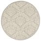 Safavieh Micro-Loop 5" Round Silver Area Rug, , large