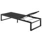 Linon Home Decor Holland Patio Chaise Lounge in Black, , large
