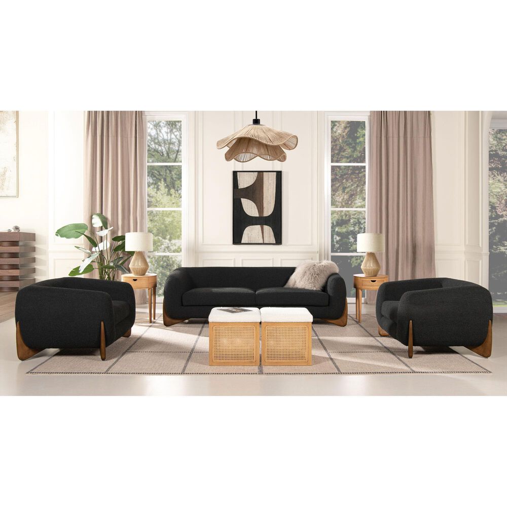 Jennifer Taylor Home Alpine Accent Arm Chair in Ebony Black, , large