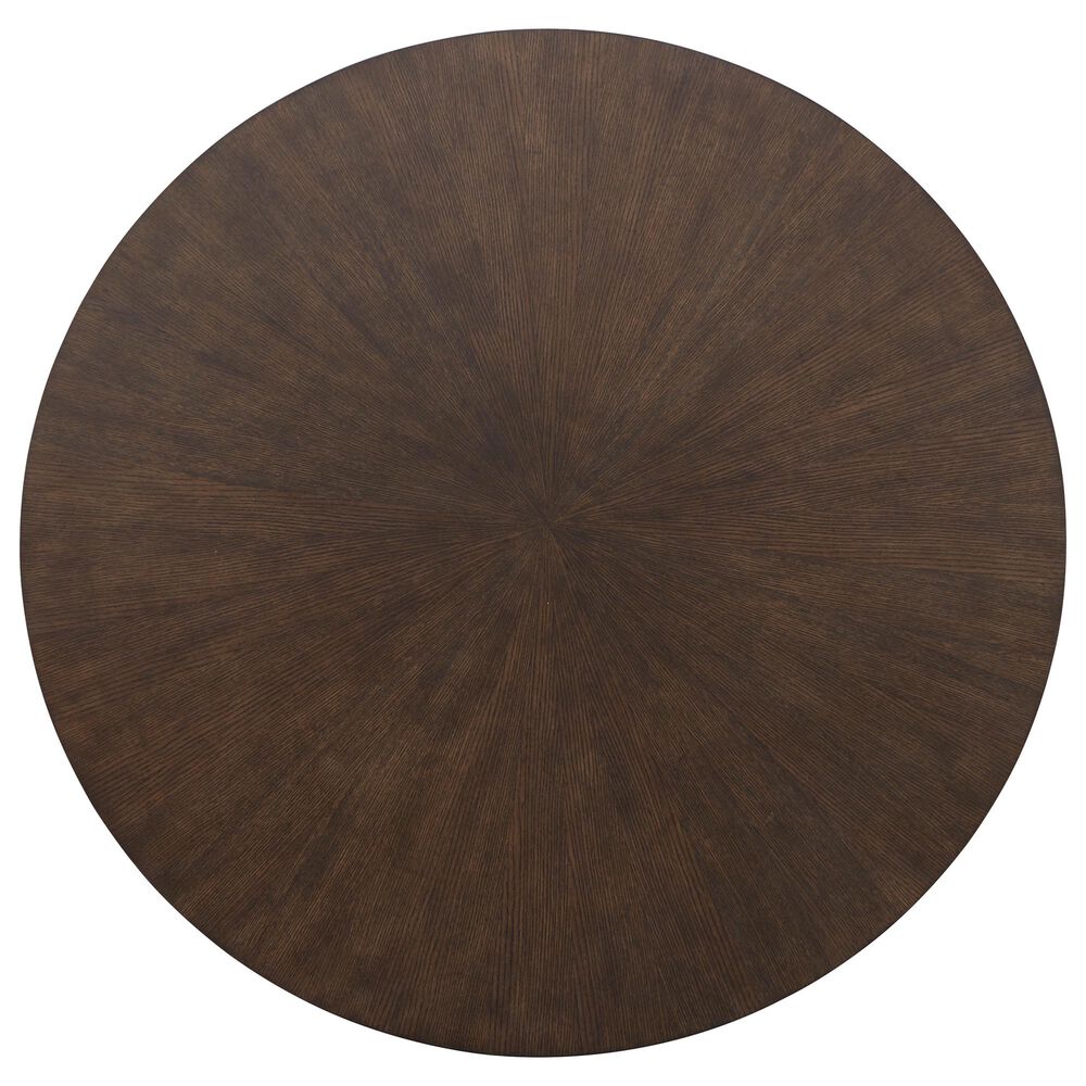Signature Design by Ashley Brazburn Round Cocktail Table in Dark Brown and Gold, , large