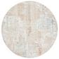 Surya Brunswick 6"7" Round Blue, Taupe, Cream, Seafoam, Olive and Tan Area Rug, , large