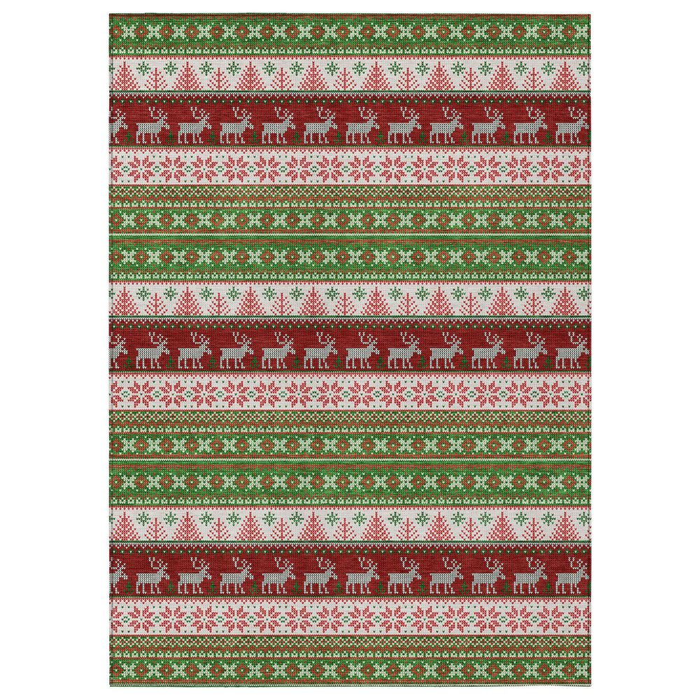 Dalyn Rug Company Wonderland WN26 5" x 7"6" Green Indoor/Outdoor Area Rug, , large
