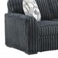 Ashley Midnight-Madness Stationary Loveseat in Gunmetal, , large