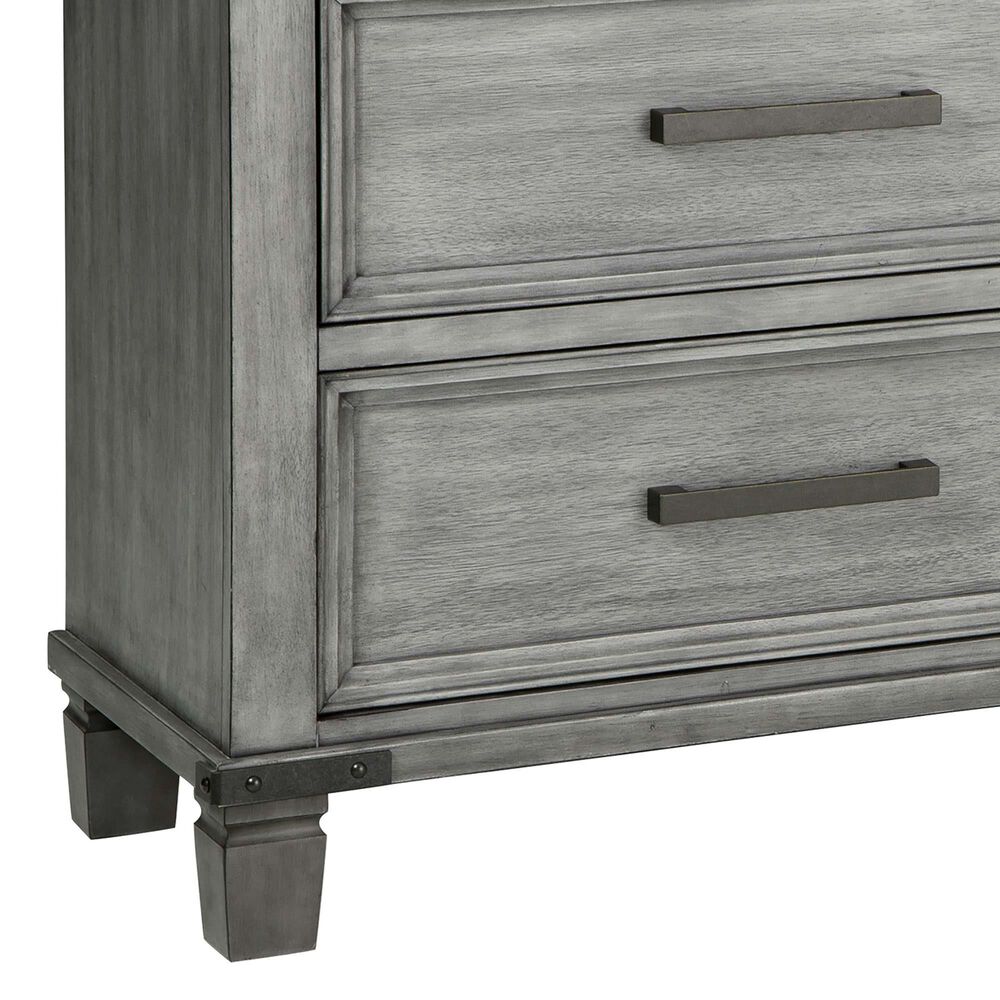 Signature Design by Ashley Russelyn 4 Piece King Bedroom Set in Gray