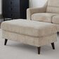 LumiSource Carly Bench Ottoman in Beige, , large