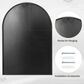 HOMLUX 20" x 30" Arched Mantle Mirror in Black, , large