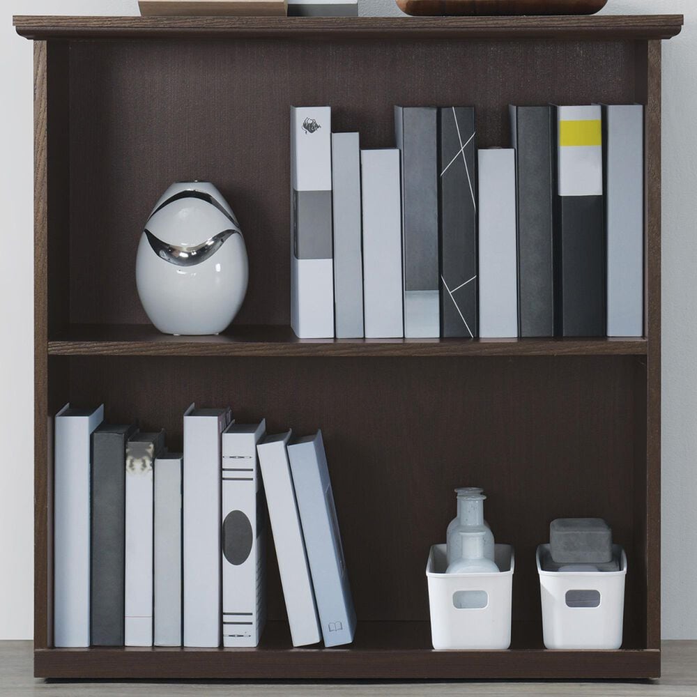 Valor Living Jefferson 2-Shelf Bookcase in Espresso, , large