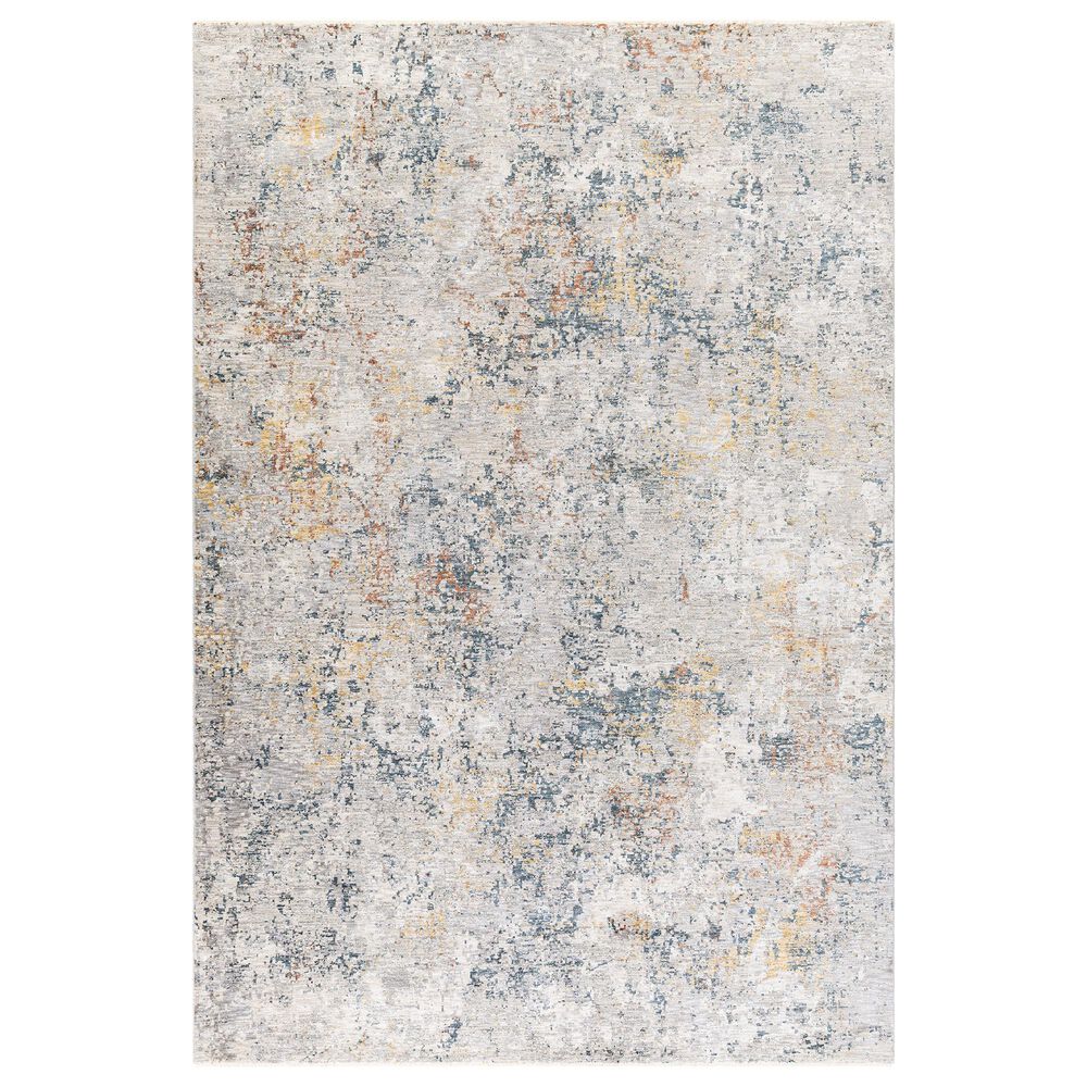 Surya Laila  10" x 14" Light Gray, Beige, White, Navy and Camel Area Rug, , large