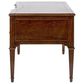 Jennifer Taylor Home Dauphin 5-Drawer Executive Desk in Walnut Brown, , large
