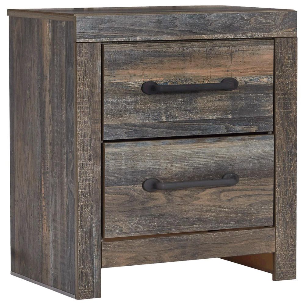 Ashley Drystan 2 Drawer Nightstand in Rustic Brown, , large