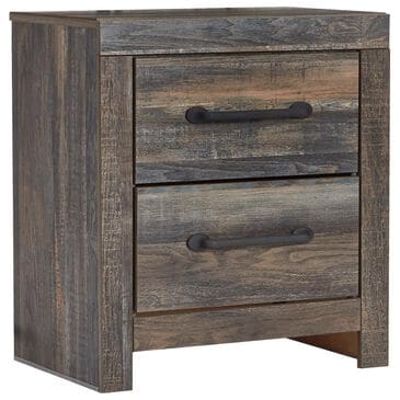 Ashley Drystan 2 Drawer Nightstand in Rustic Brown, , large