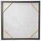 Maple and Jade 40" x 40" Square Floral Wall Art with Gold Frame in White, Gray, Brown, Bronze and Black, , large