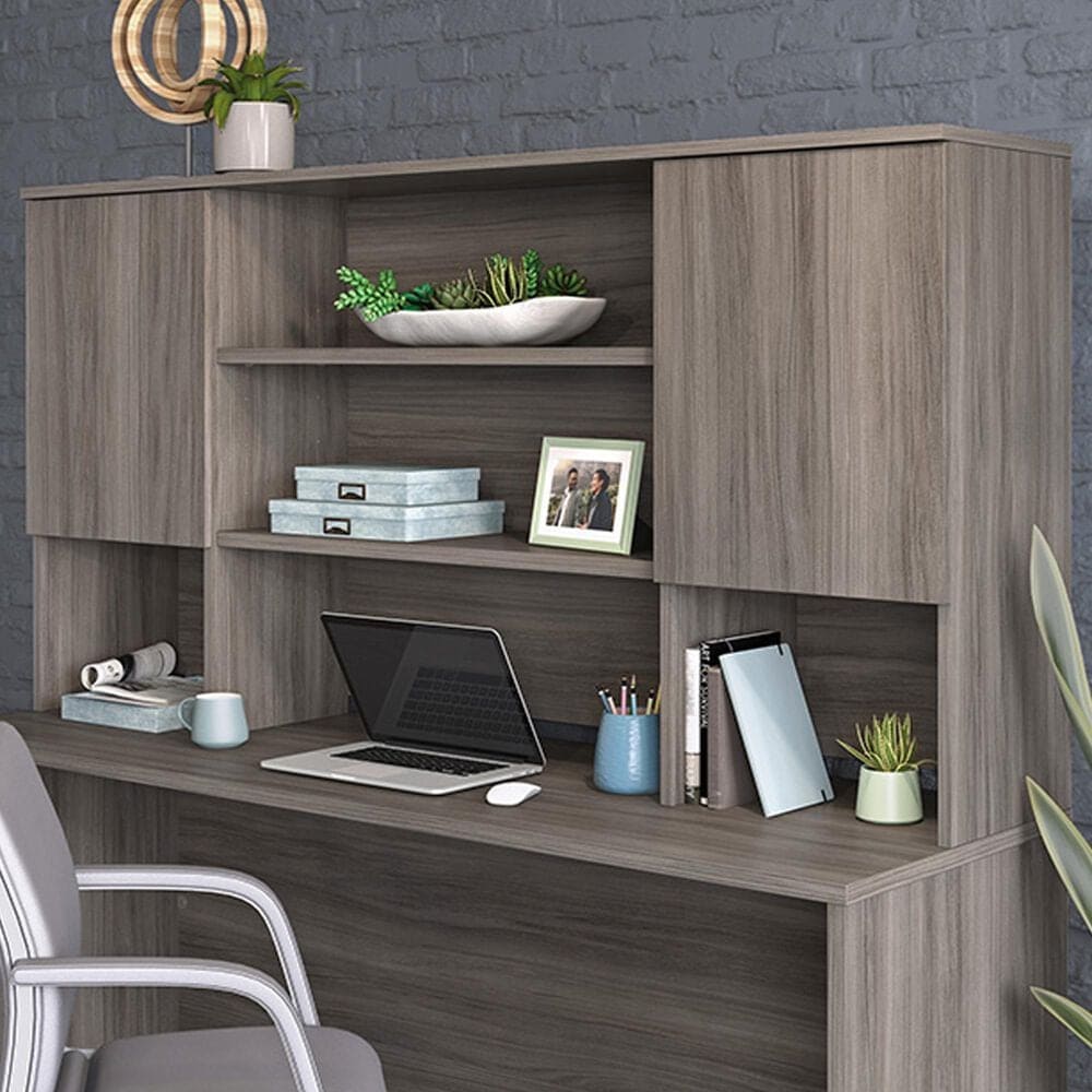 Sauder Affirm Desktop Hutch in Hudson Elm, , large