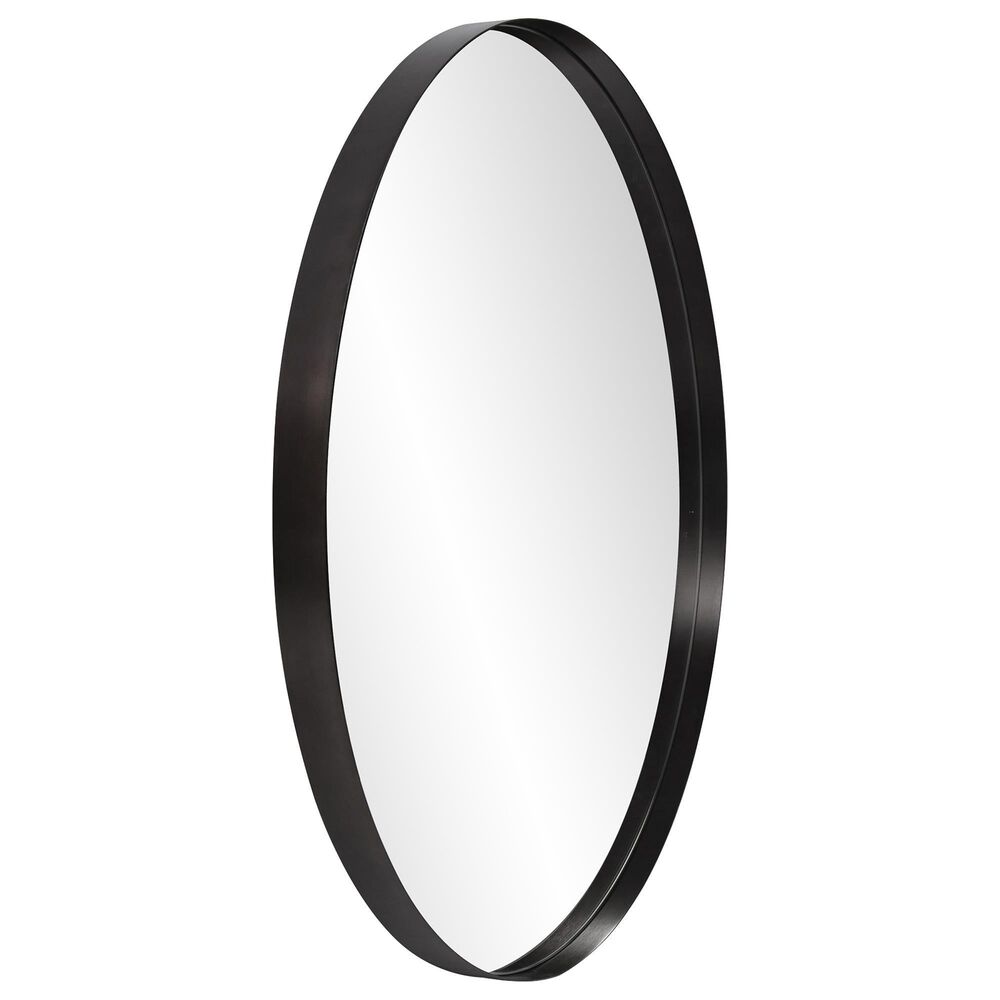 Howard Elliott Steele Round Mirror in Black, , large