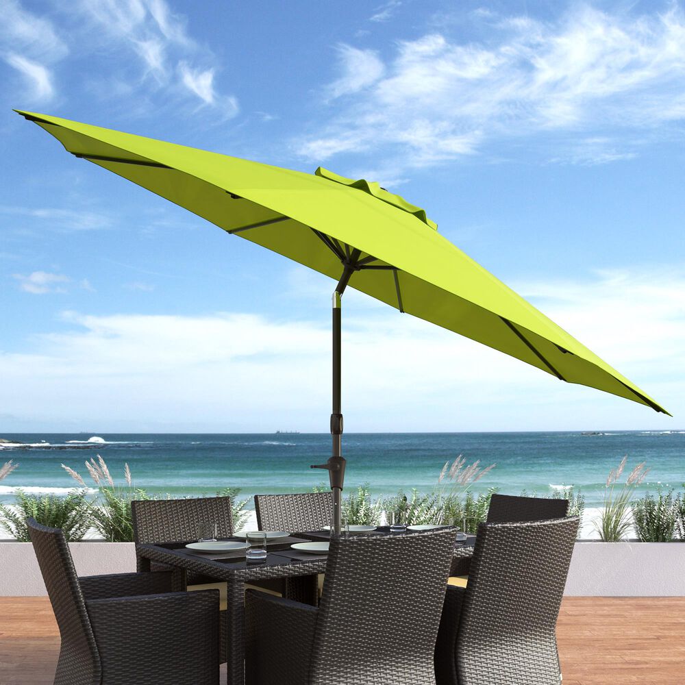 CorLiving 10" UV & Wind Resistant Patio Umbrella in Lime Green, , large