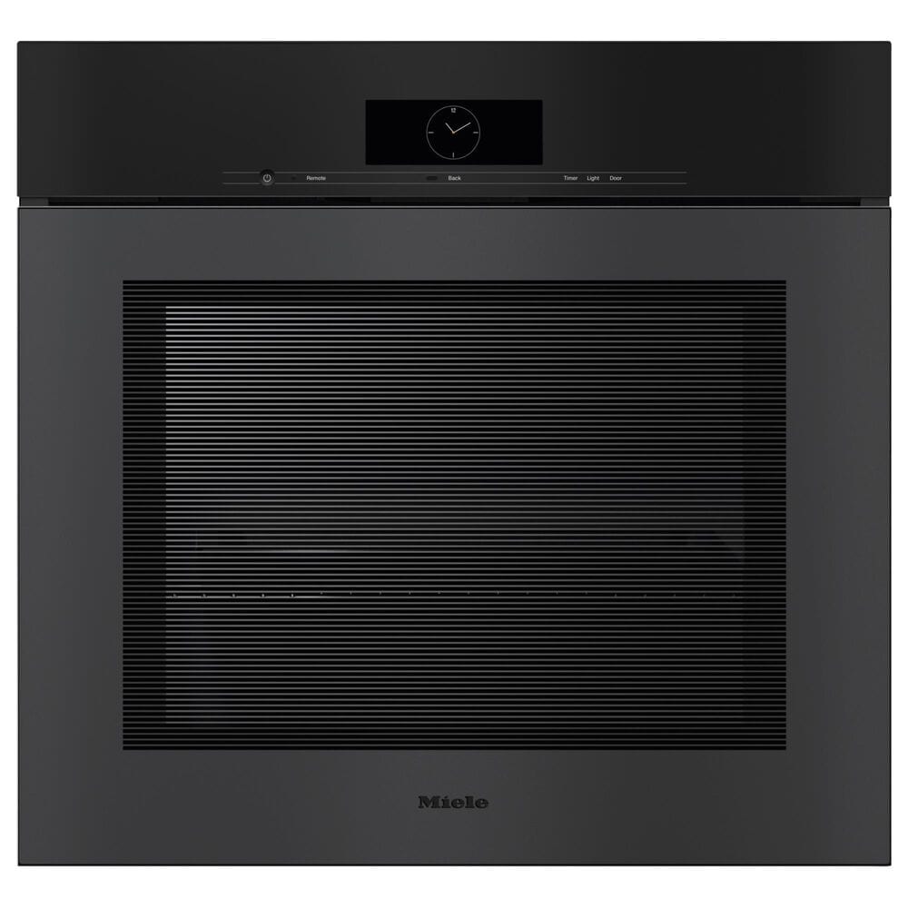 Miele 30" Single Electric Wall Oven with Wireless Precision Probe in Obsidian Black Matte, , large