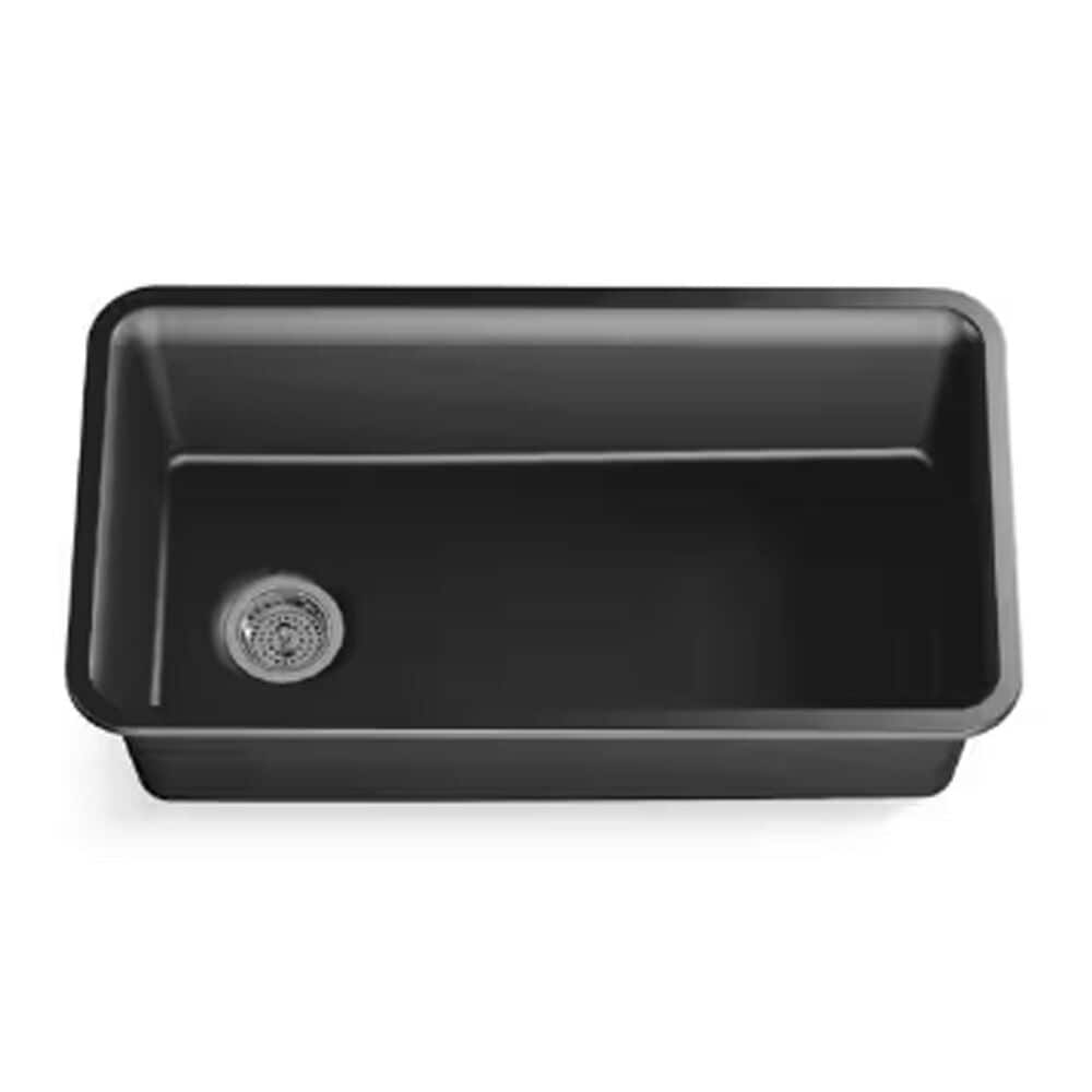 Kohler Cairn 33.5&quot; Single Bowl Sink in Matte Graphite, , large