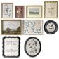Creative Coop Obsidian 10"-19.5" 9-Piece Landscapes, Botanicals and Insect Prints Wall Decor Set in Multicolor, , large