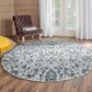 Amer Rugs Alexandria 6"7" Round Light Blue Area Rug, , large