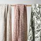 New Haus Olive Branches Muslin Quilt in Green and White, , large